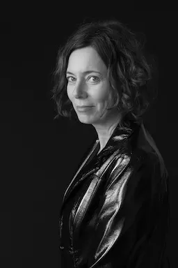 Portrait von Eva Menasse schwarz-weiß