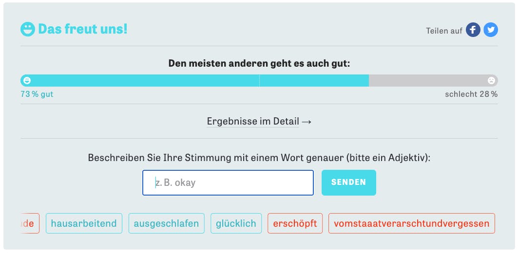 Screenshot von Zeit Online.