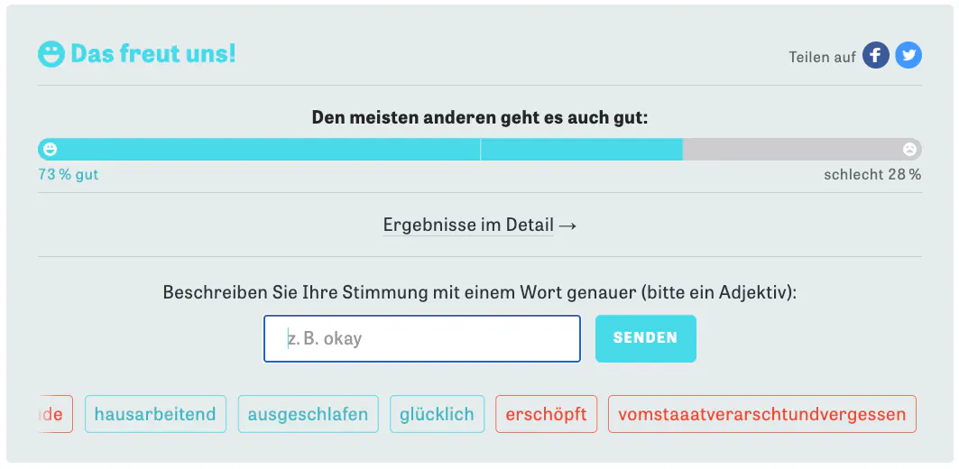 Screenshot von Zeit Online.