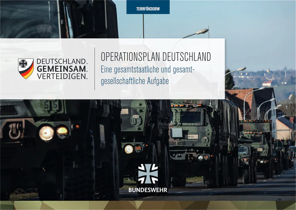 Screenshot einer Broschüre der Bundeswehr zum Operationsplan Deutschland.