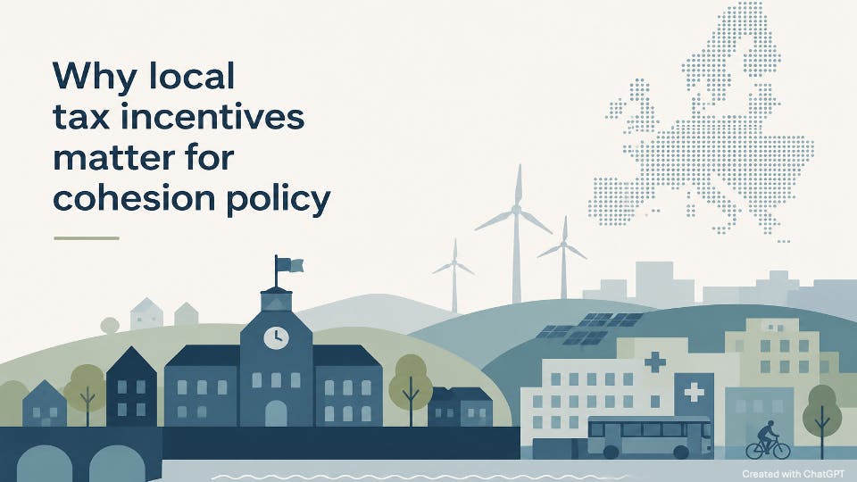 Why local tax incentives matter for cohesion policy