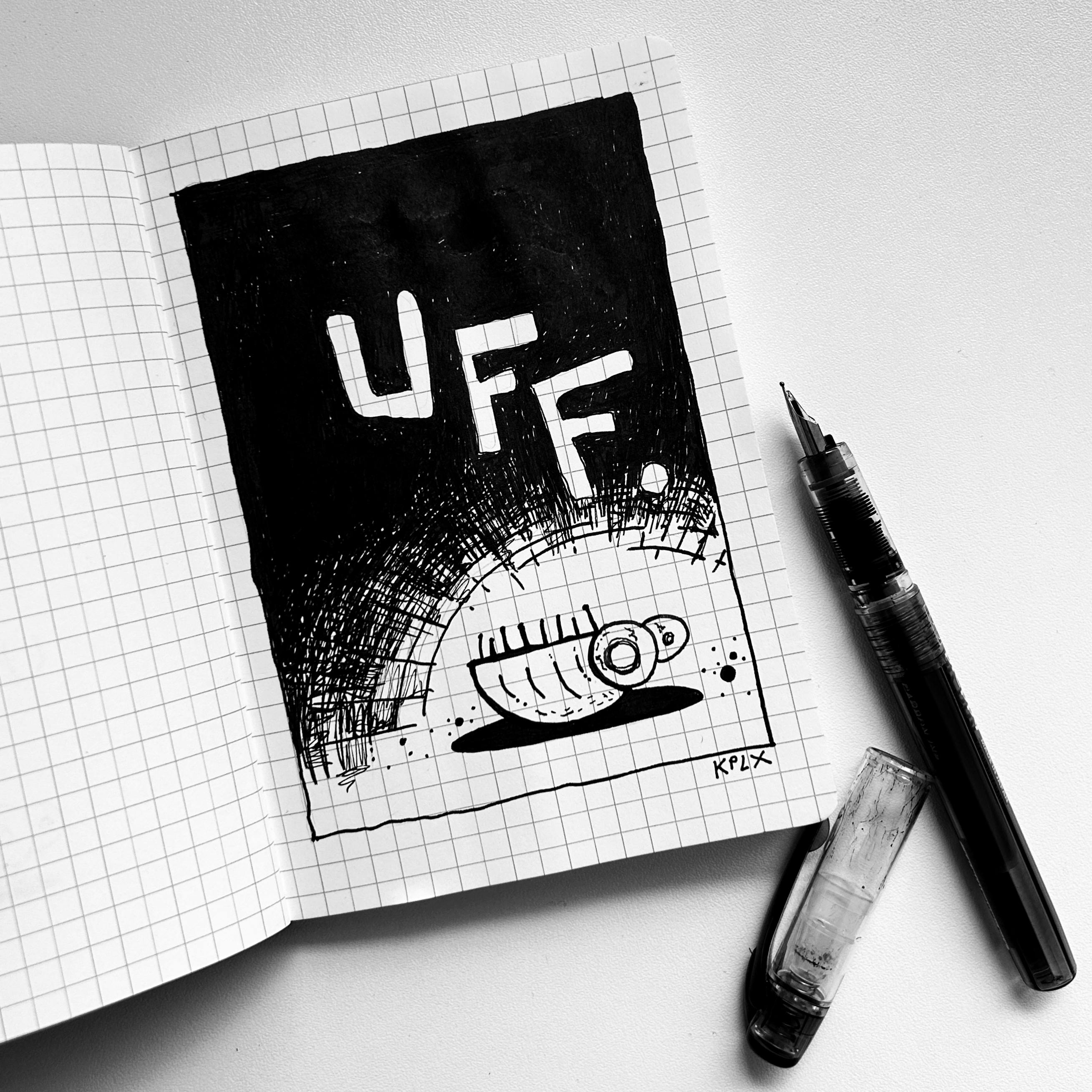 Wanze Siggi liegt verstört auf dem Rücken mit dem Gedanken „UFF.“