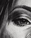 Ausschnitt aus der Illustration "Sophia": Auge