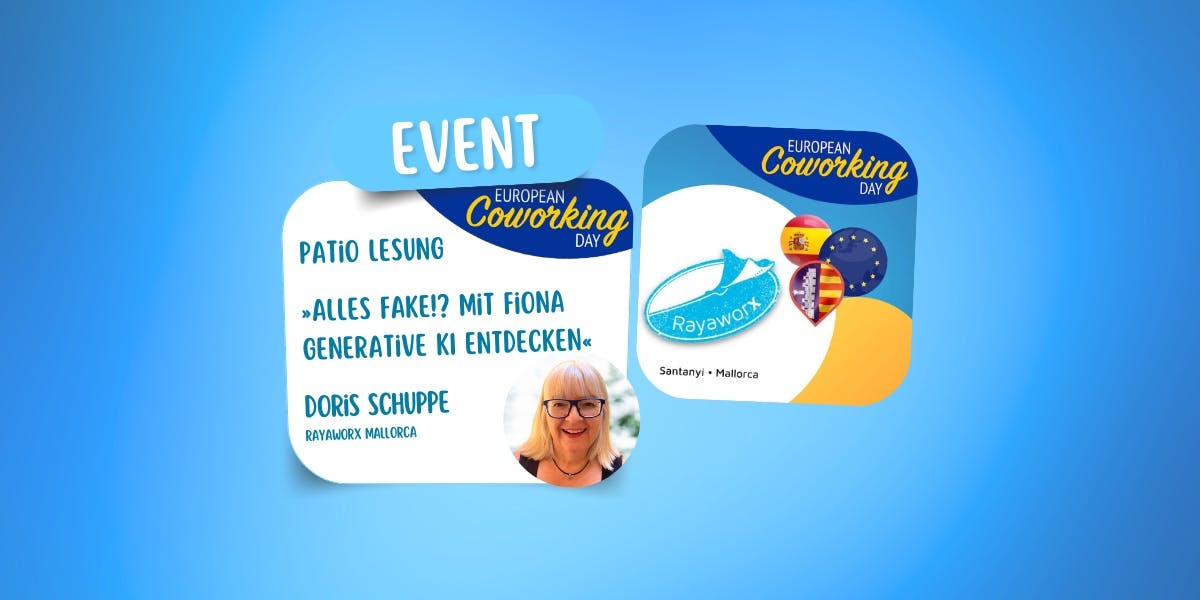Eventillustration Patio Lesung zum European Coworking Day