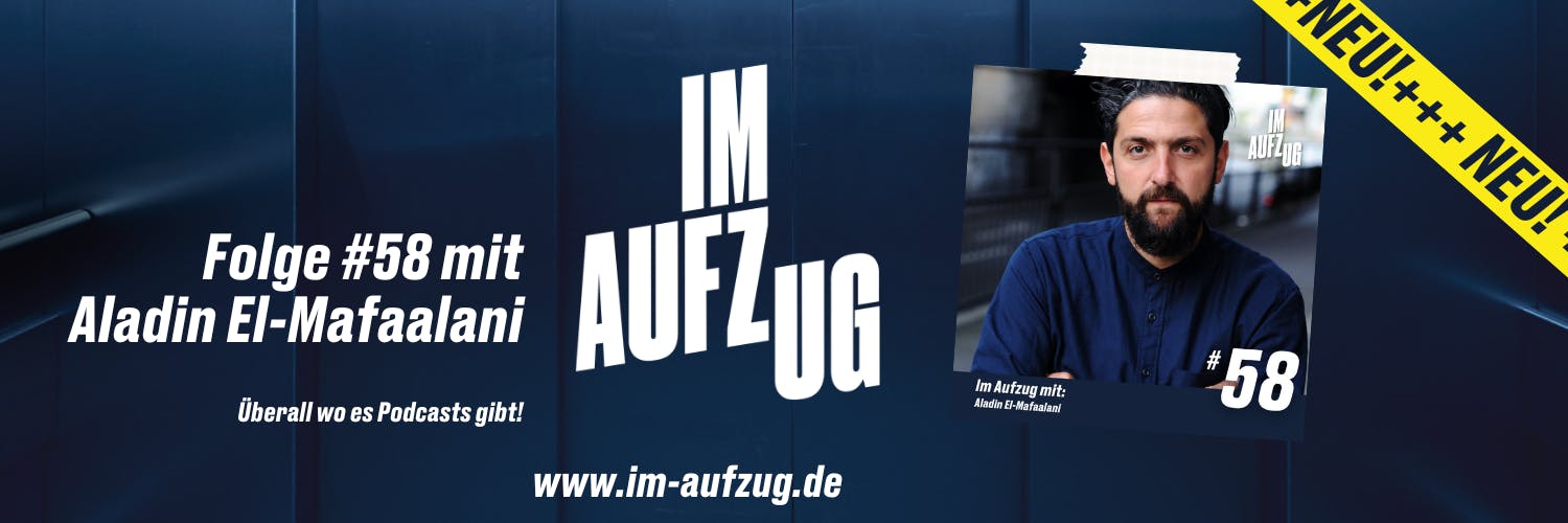 Im Aufzug mit Aladin El-Mafaalani