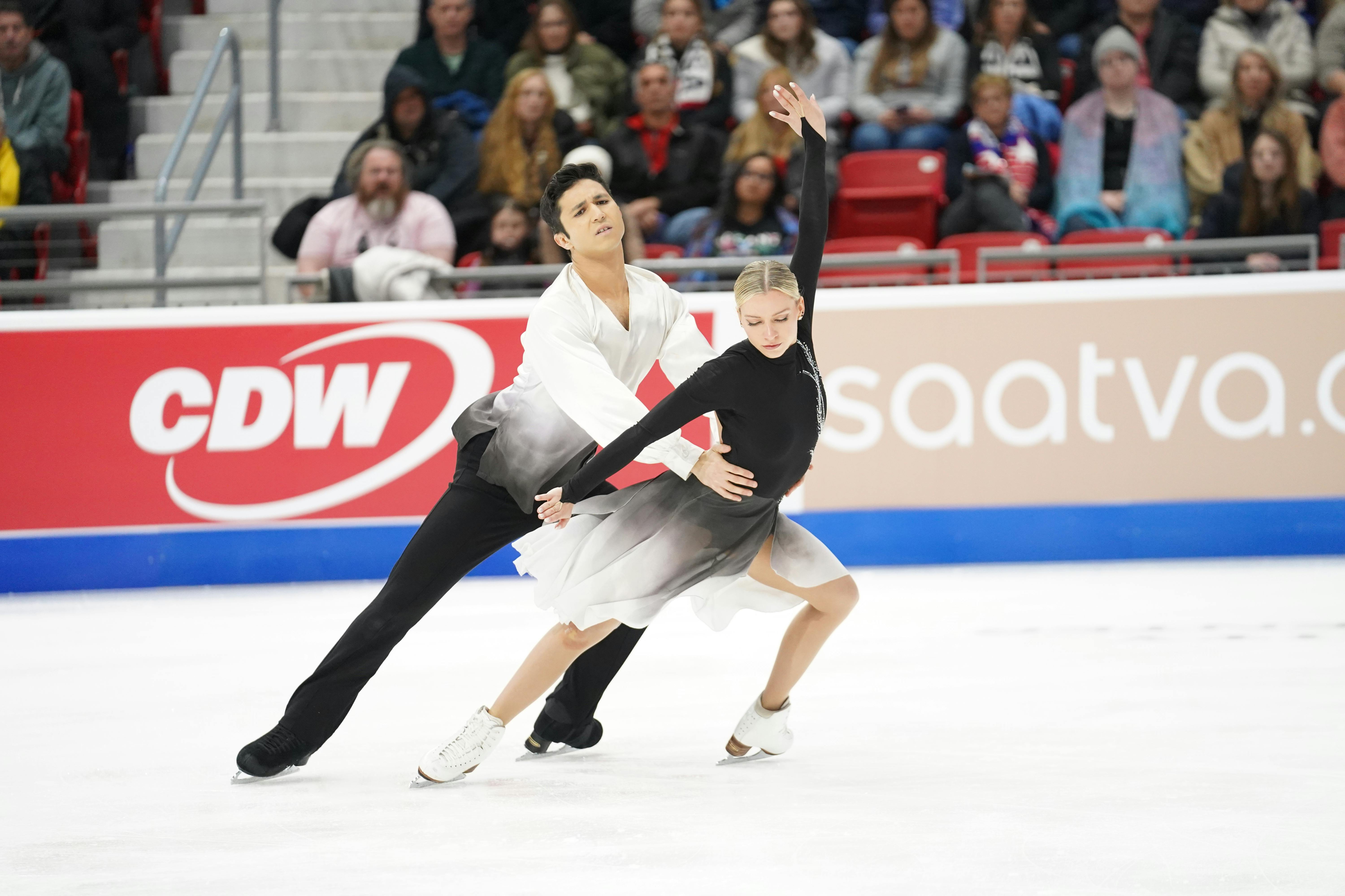 Marjorie Lajoie/Zachary Lagha in der Kür bei Skate America 2025