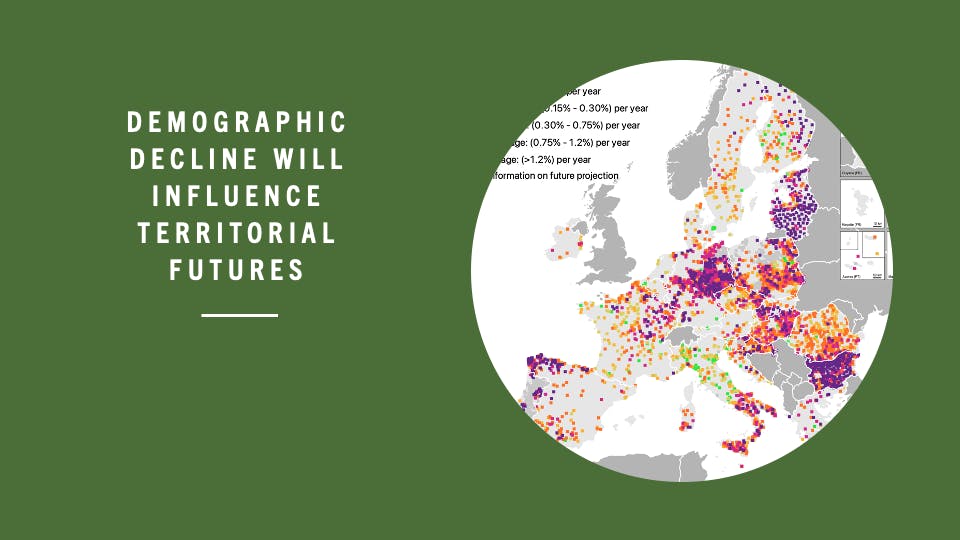 Demographic decline will influence territorial futures.