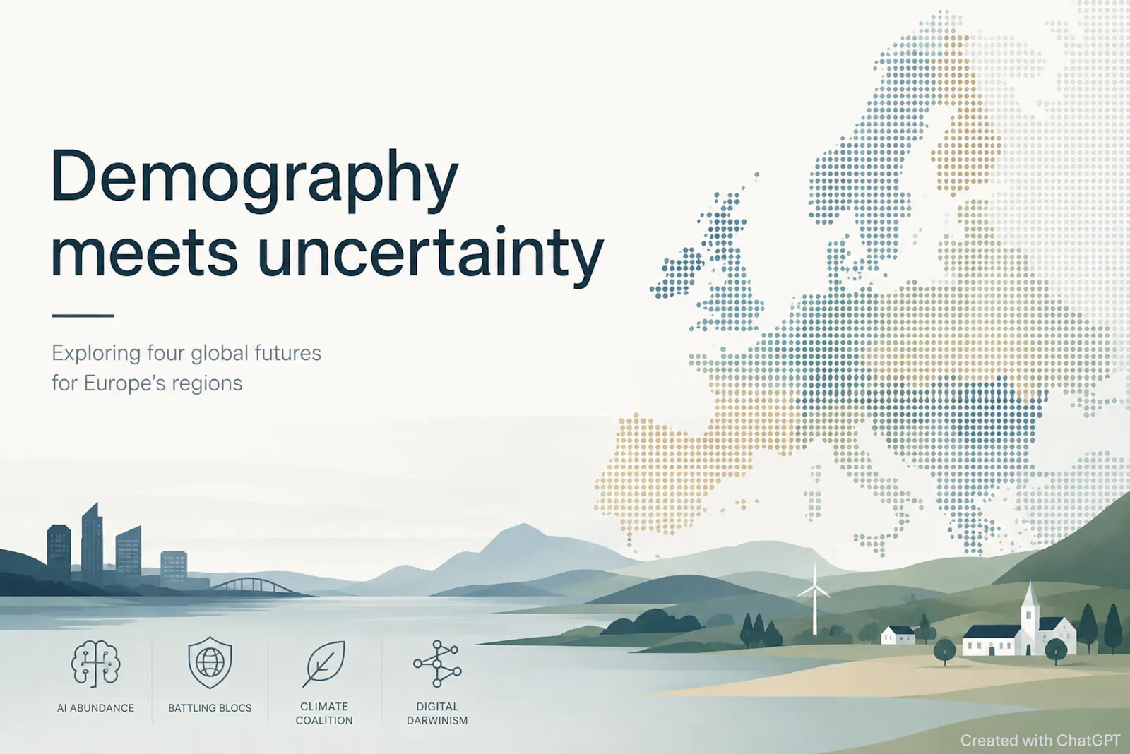 Demography under uncertainty: four futures for Europe’s regions