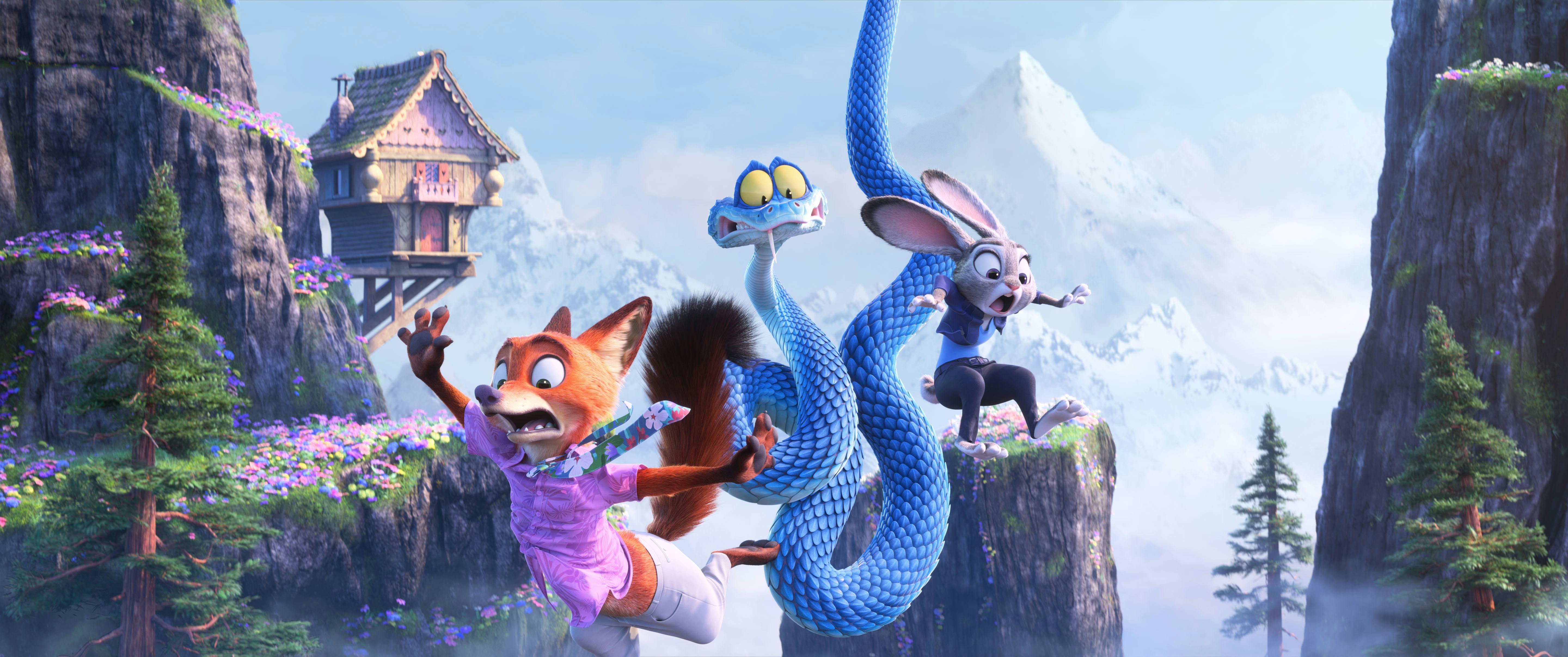 Hoppala! Nick, Gary und Judy wollten wohl zu hoch hinaus // © 2025 Disney Enterprises, Inc. All Rights Reserved.
