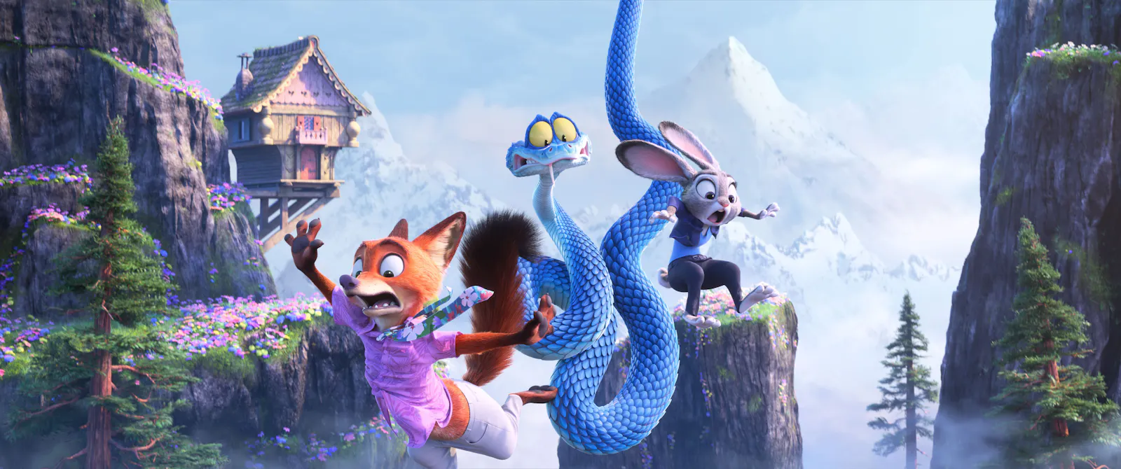 Hoppala! Nick, Gary und Judy wollten wohl zu hoch hinaus // © 2025 Disney Enterprises, Inc. All Rights Reserved.