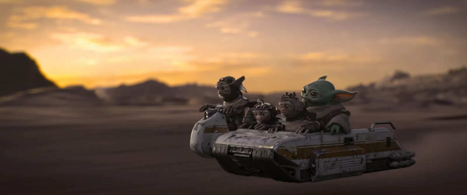 Grogu and Anzellans in Lucasfilm's THE MANDALORIAN AND GROGU. Photo courtesy of Lucasfilm. © 2026 Lucasfilm Ltd™. All Rights Reserved