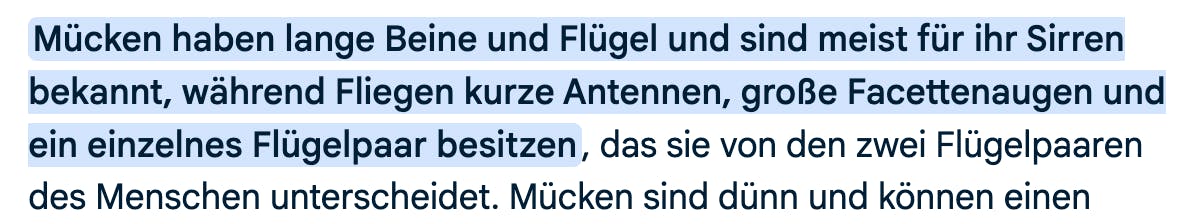 Abstruser KI-Text über Flügelpaare von Menschen