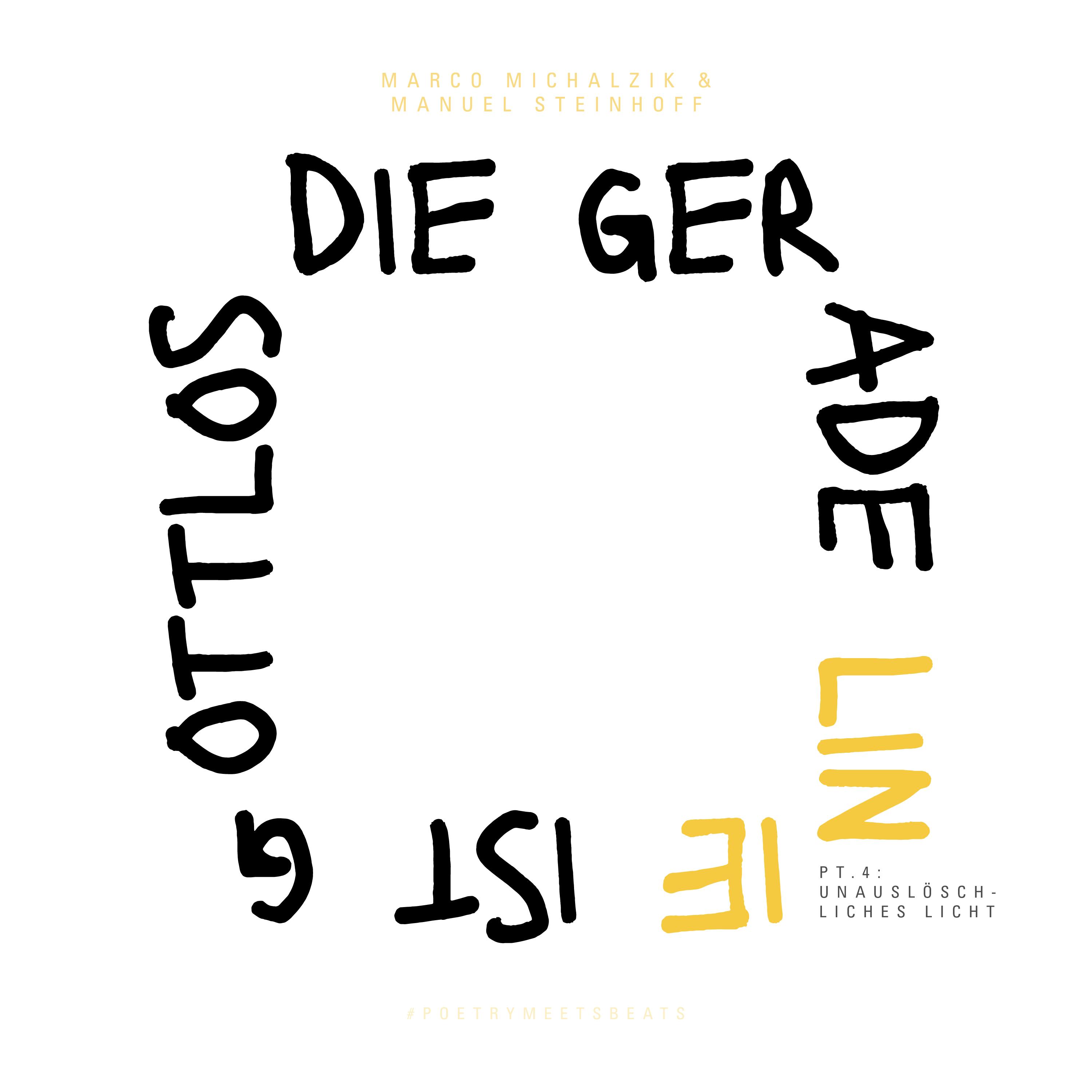 Das Bild zeigt das Cover zu Die gerade Linie ist gottlos Teil 4 von Marco Michalzik und Manuel Steinhoff.