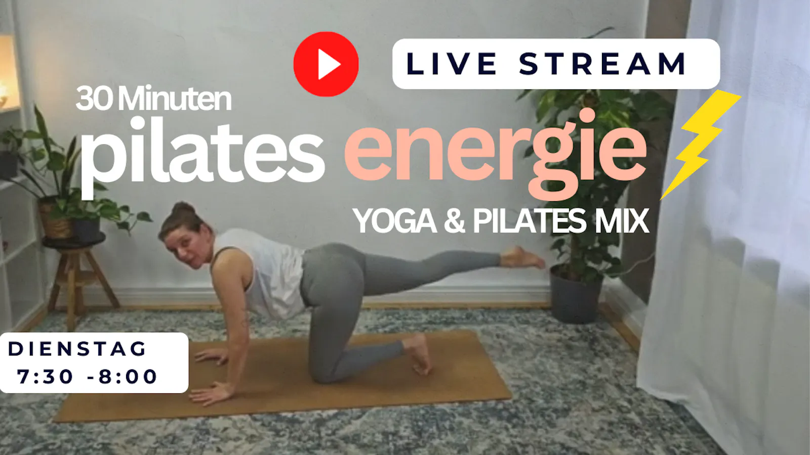 Pilates & Yoga Übung für mehr Kraft und Energie
