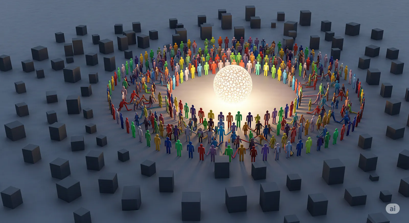 a community building a moat for a business