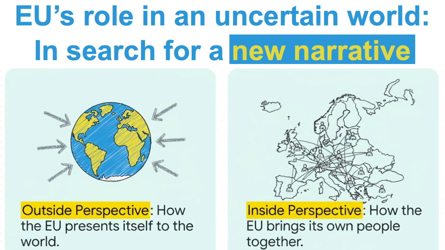 EU’s role in an uncertain world: In search for a new narrative