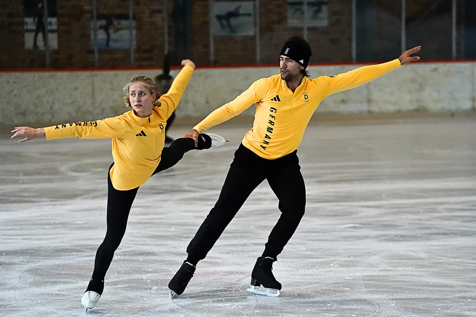 Minerva Hase/Nikita Volodin beim Sommertraining in Berlin