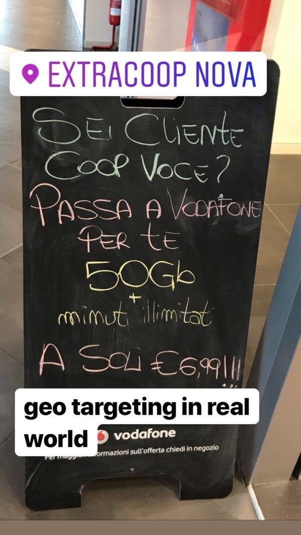GeoTargeting nel mondo reale, brillante