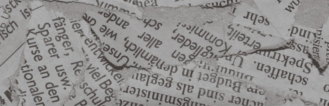 Zeitungsschnipsel