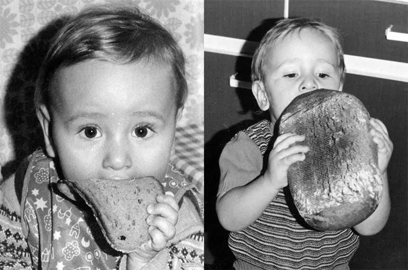 Lutz Geißler beim Erst-Brot-Kontakt.