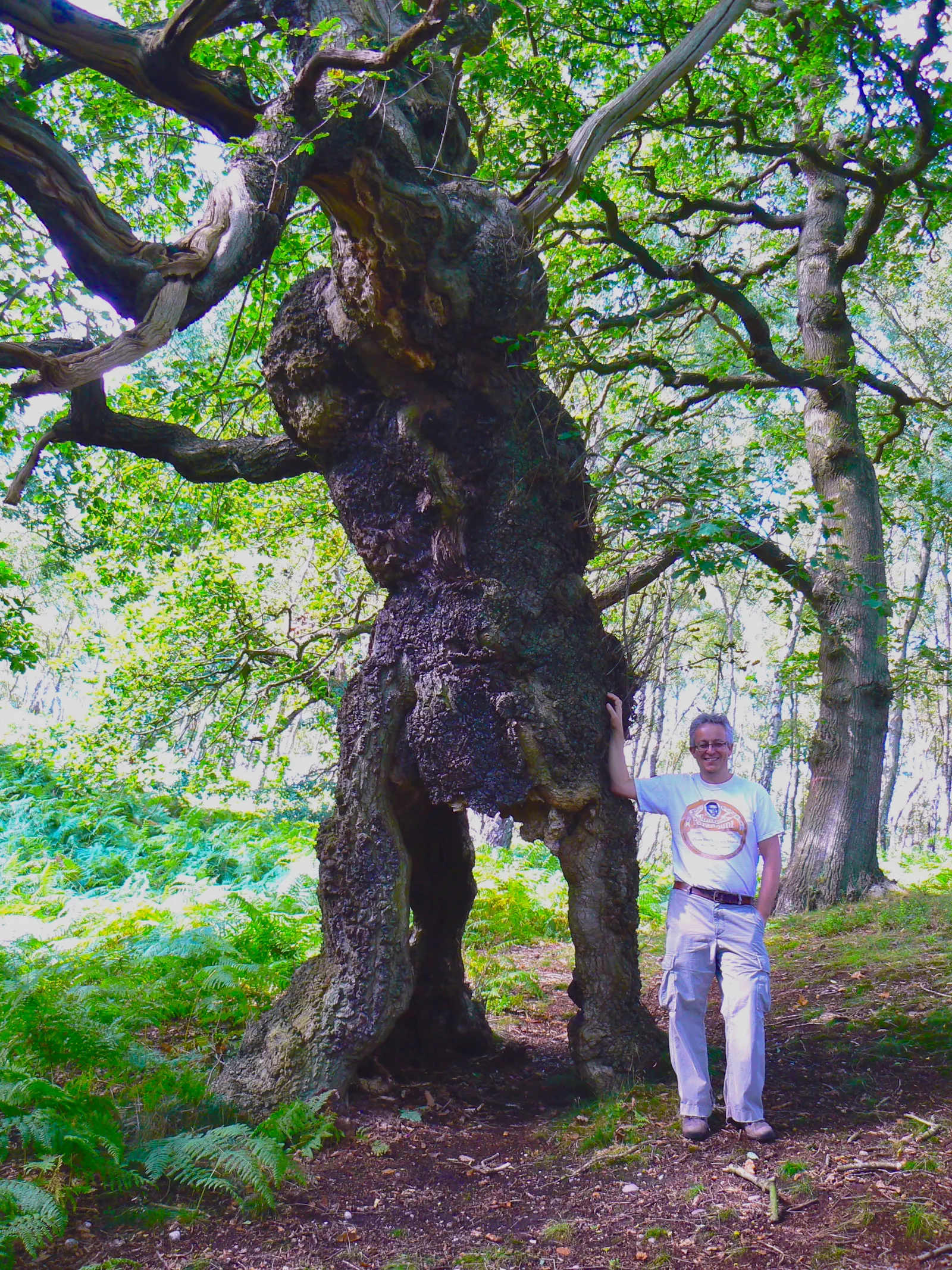 John Garth photographed (with Ent) on Cannock Chase, Staffordshire, by Scott Whitehouse