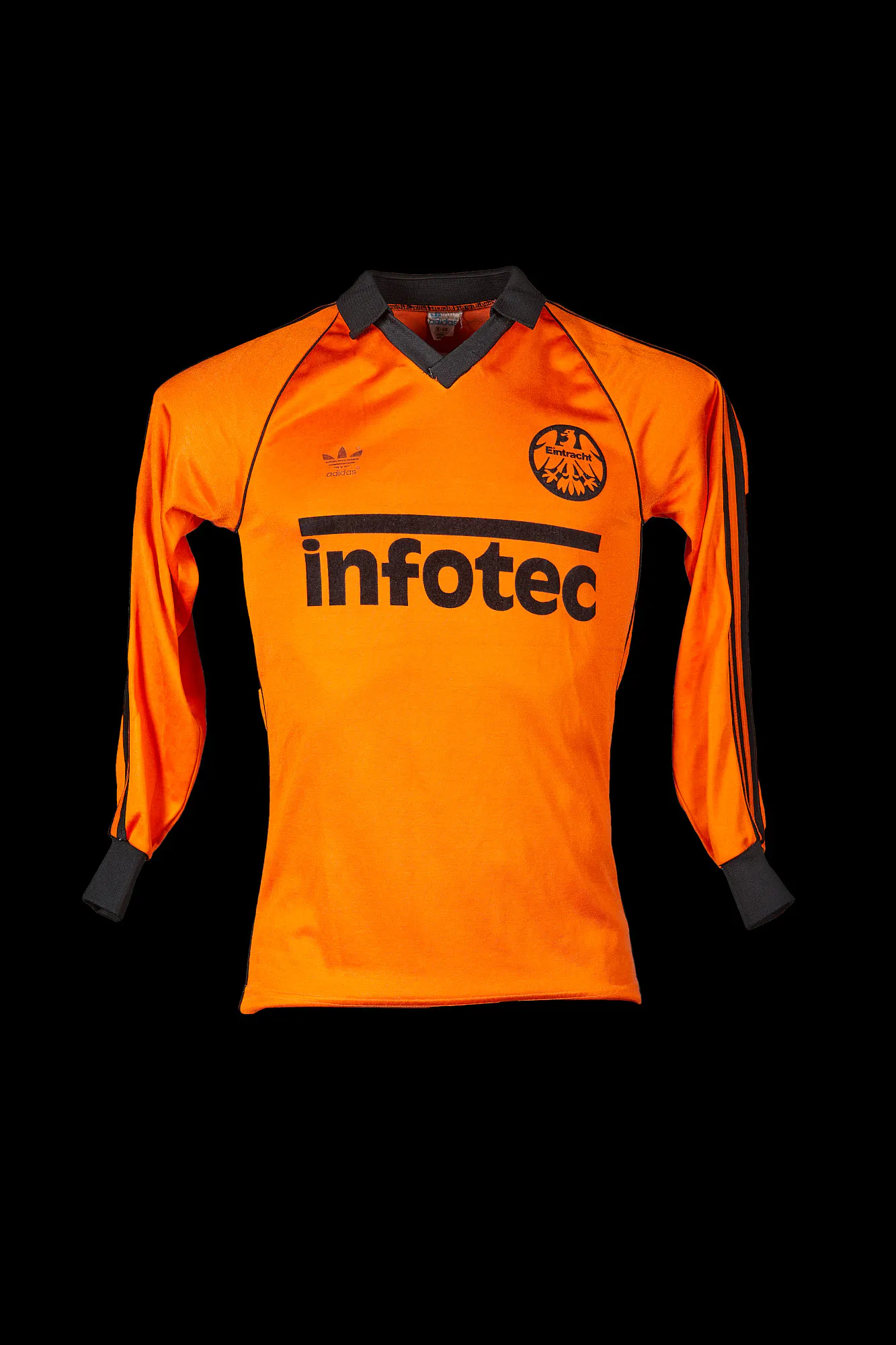 Oranges Trikot getragen von Jogi Löw in der Saison 1981/82.