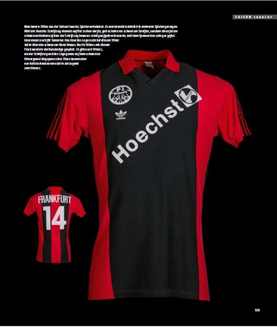 Eintracht Trikot aus der Saison 1986/87