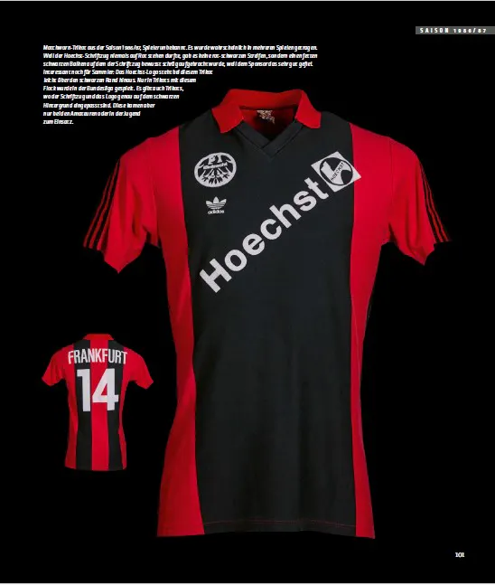 Eintracht Trikot aus der Saison 1986/87
