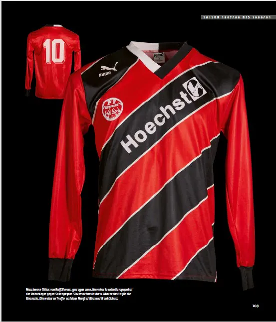 Eintracht Trikot aus der Saison 1987/88
