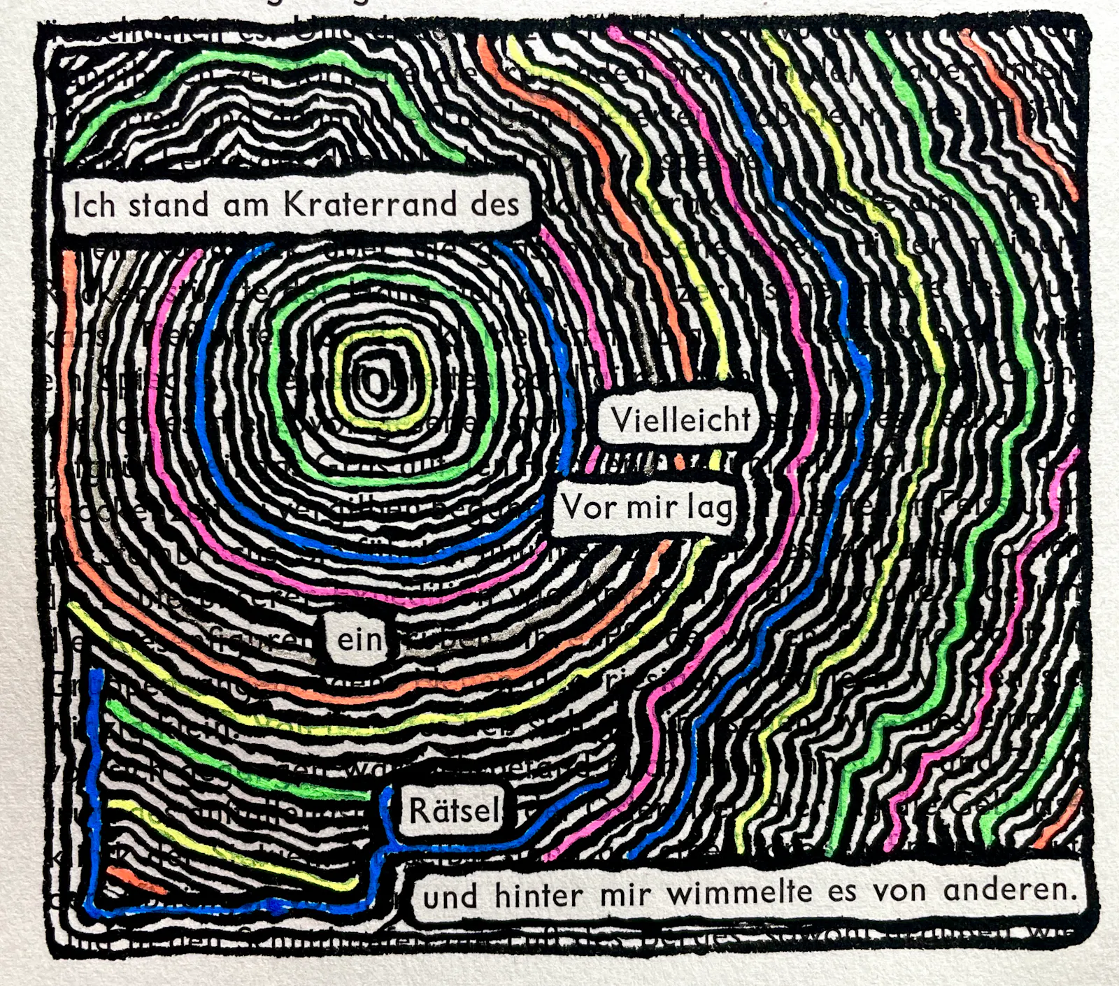 Ich stand am Kraterrand des Vielleicht. Vor mir lag ein Rätsel, und hinter mir wimmelte es von anderen.
