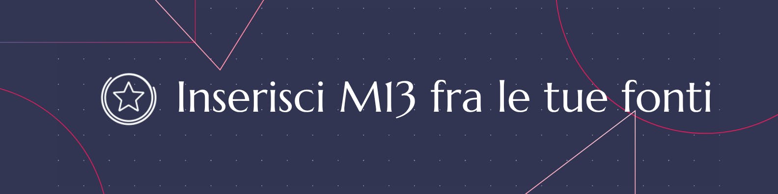 Inserisci Meridiano 13 fra le tue fonti