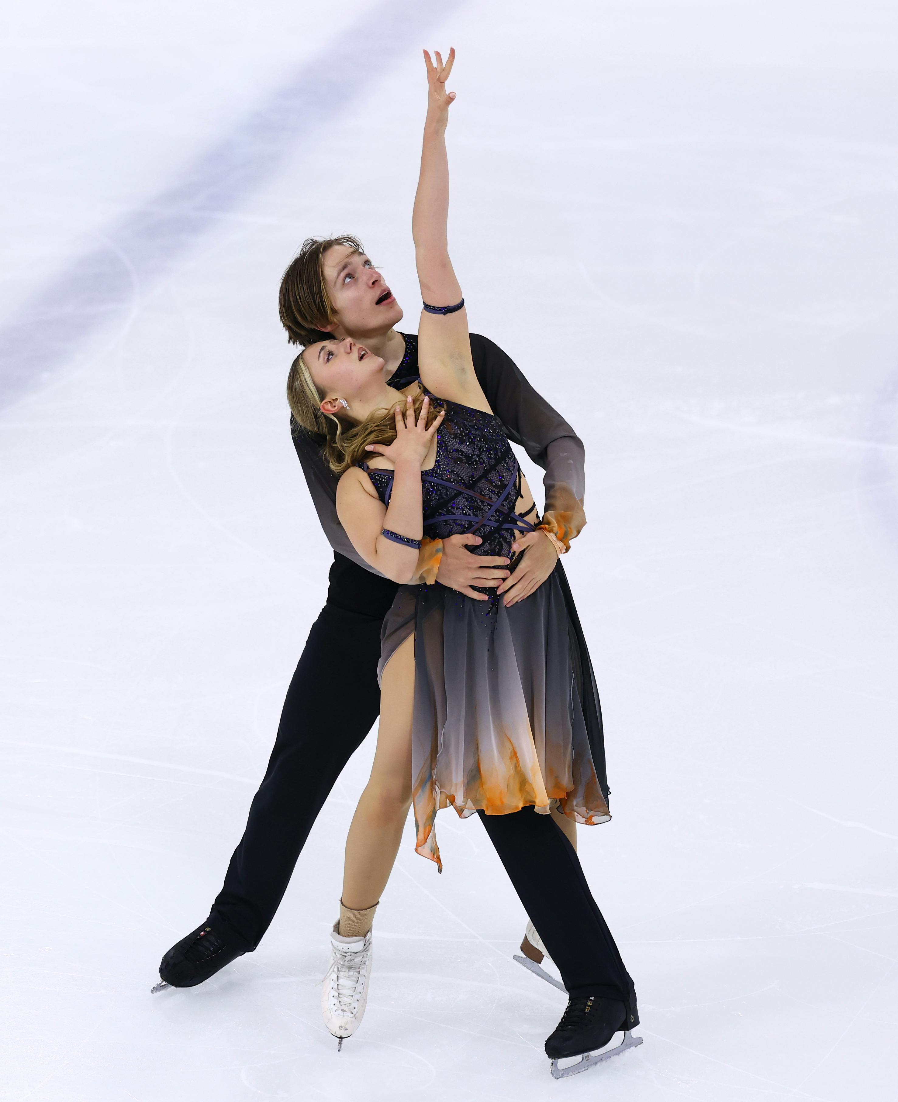 Alexia Kruk/Jan Eisenhaber beim JGP in Abu Dhabi