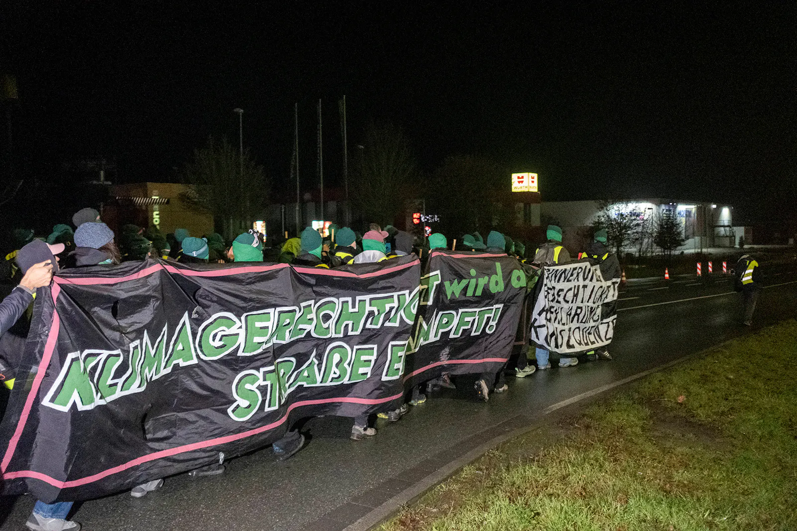 Banner auf der Demo.