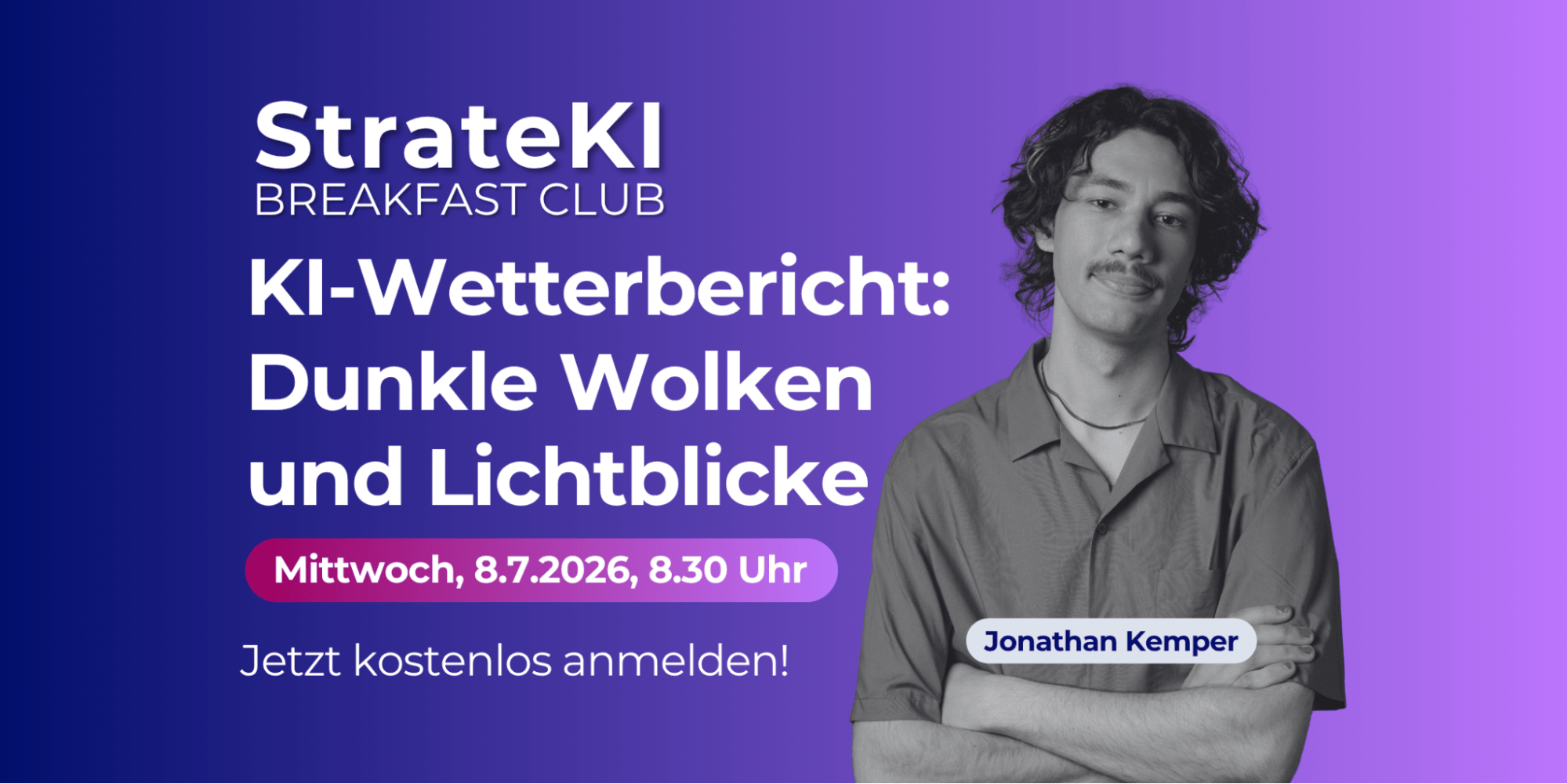 KI-Wetterbericht: Dunkle Wolken und Lichtblicke, 8.7.2026, 8:30 Uhr