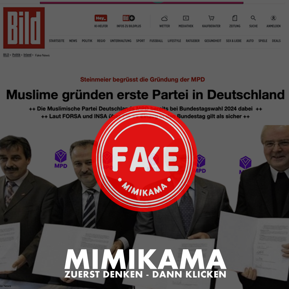 Gefälschter Bild-Artikel über „Muslimische Partei Deutschlands ...