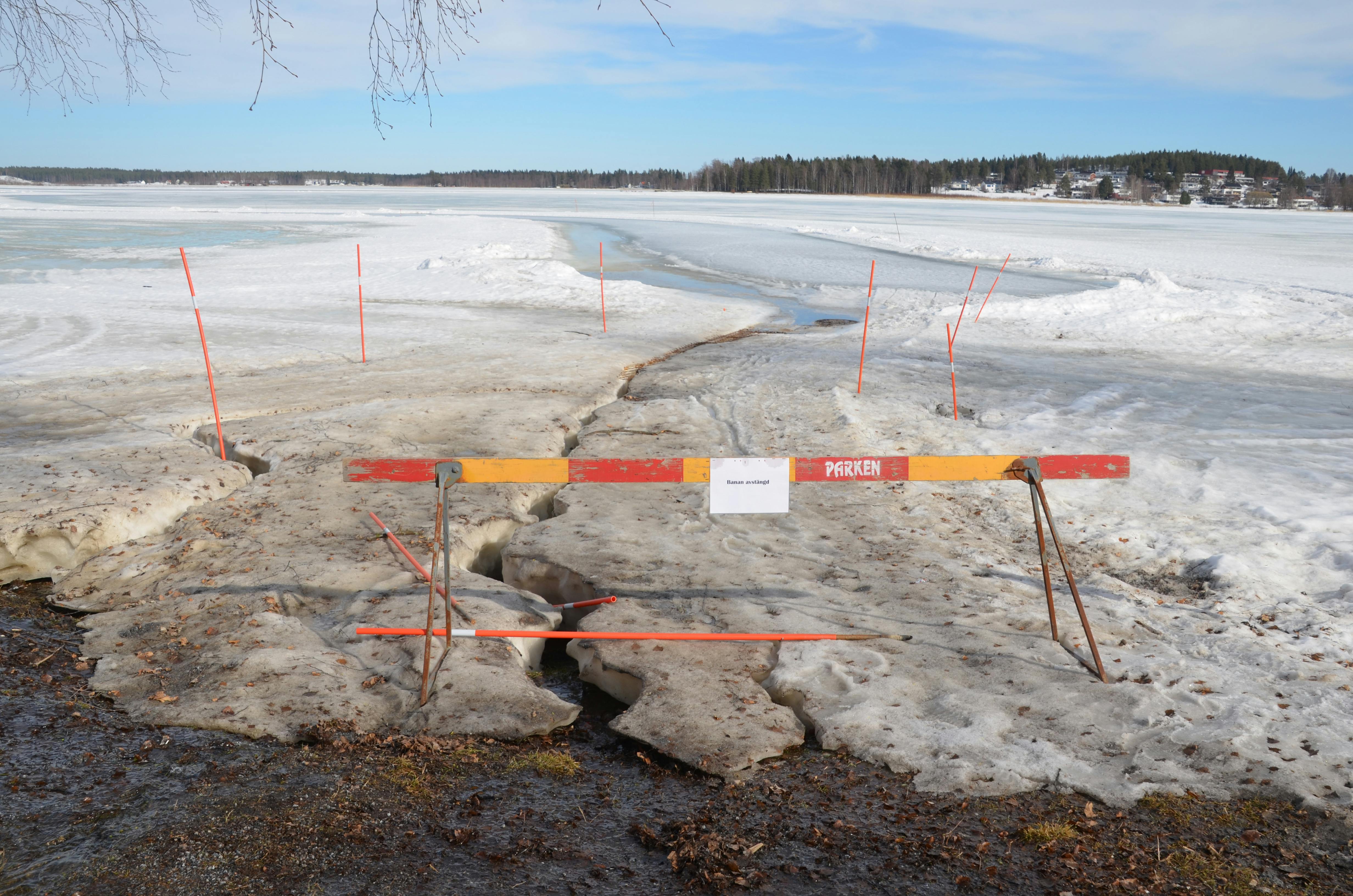 altes Eis, Sperre