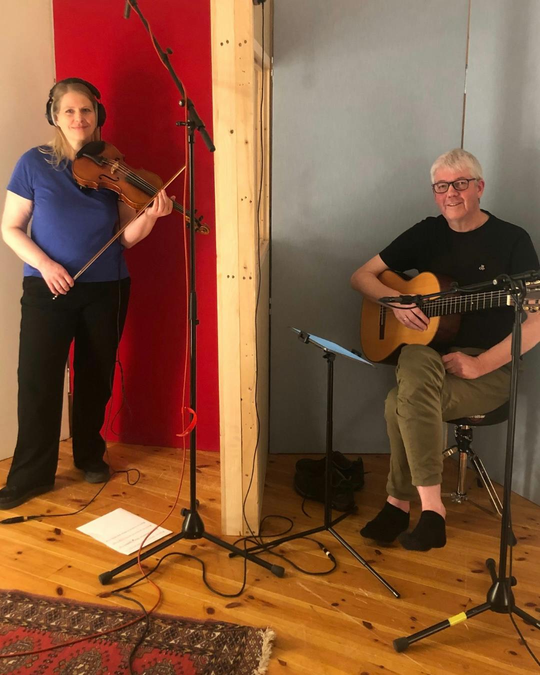 Gika und Olaf im Studio