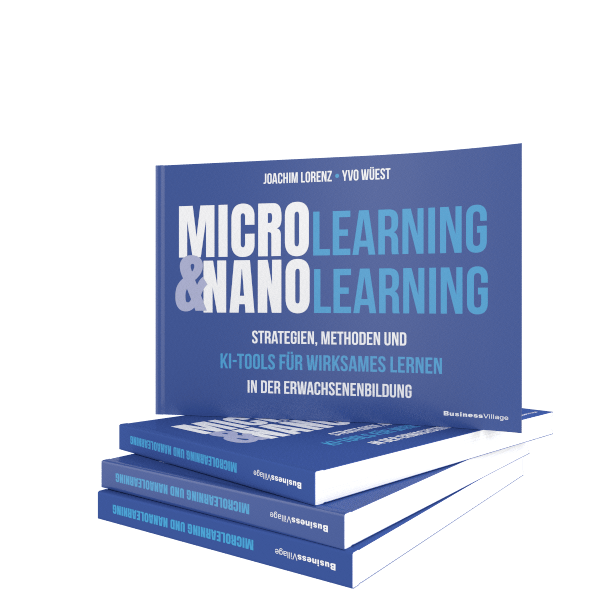 Coverbild des Buches "Microlearning und Nanolearning" von Joachim Lorenz und Yvo Wüest, 2025.