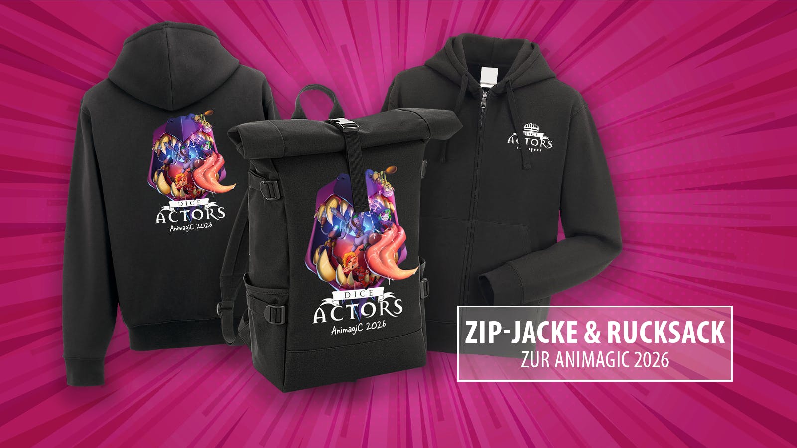 Zip-Jacke & Rucksack jetzt auch auf der Seite von Yakitori!