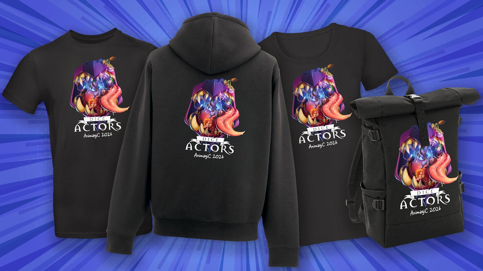 Gelange zur Website von Yakitori und sichere dir dein Merch zur AnimagiC 2026!