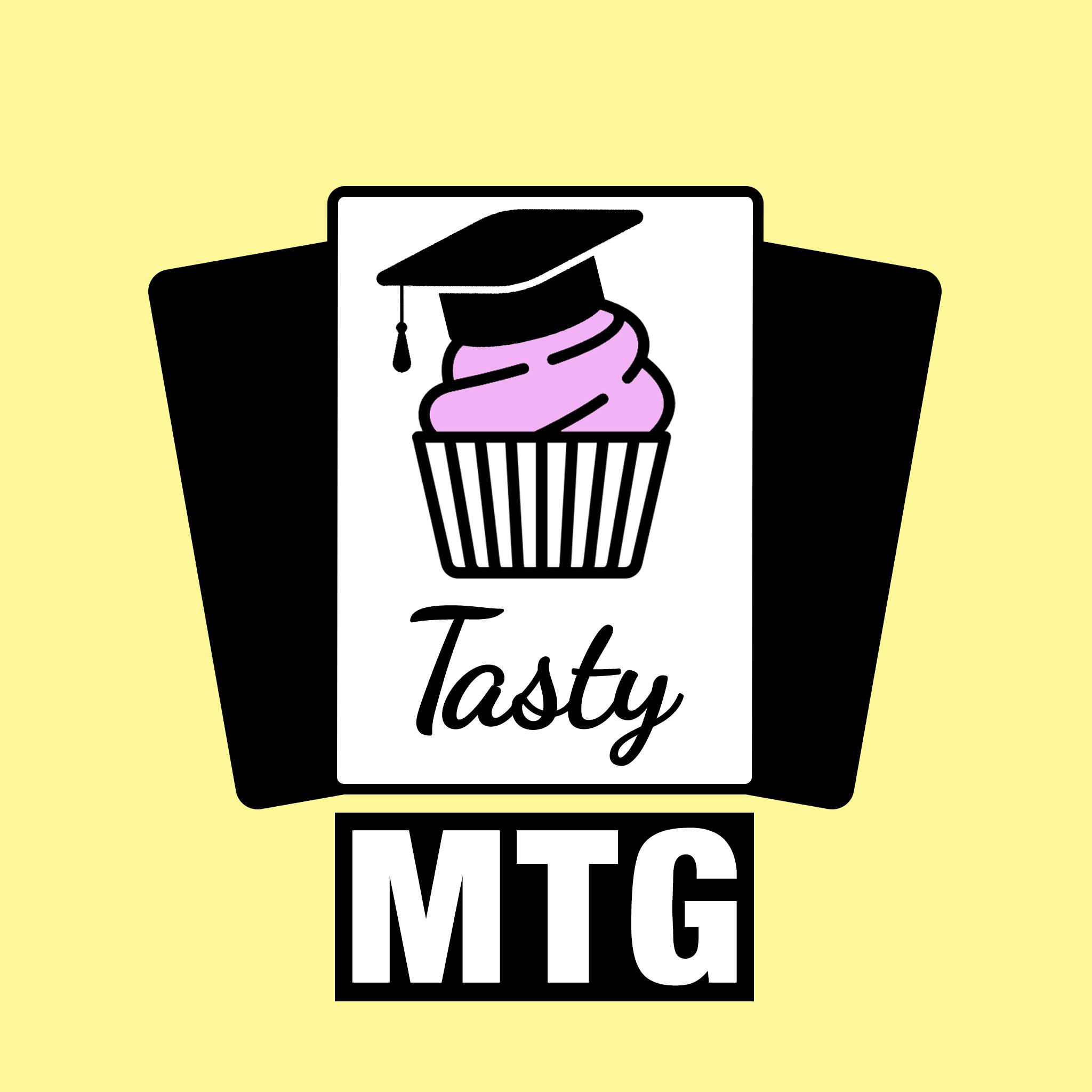 Das Cover zur aktuellen Folge: Der Tasty-MTG-Cupckake hat einen Abschluss-Doktorhut auf
