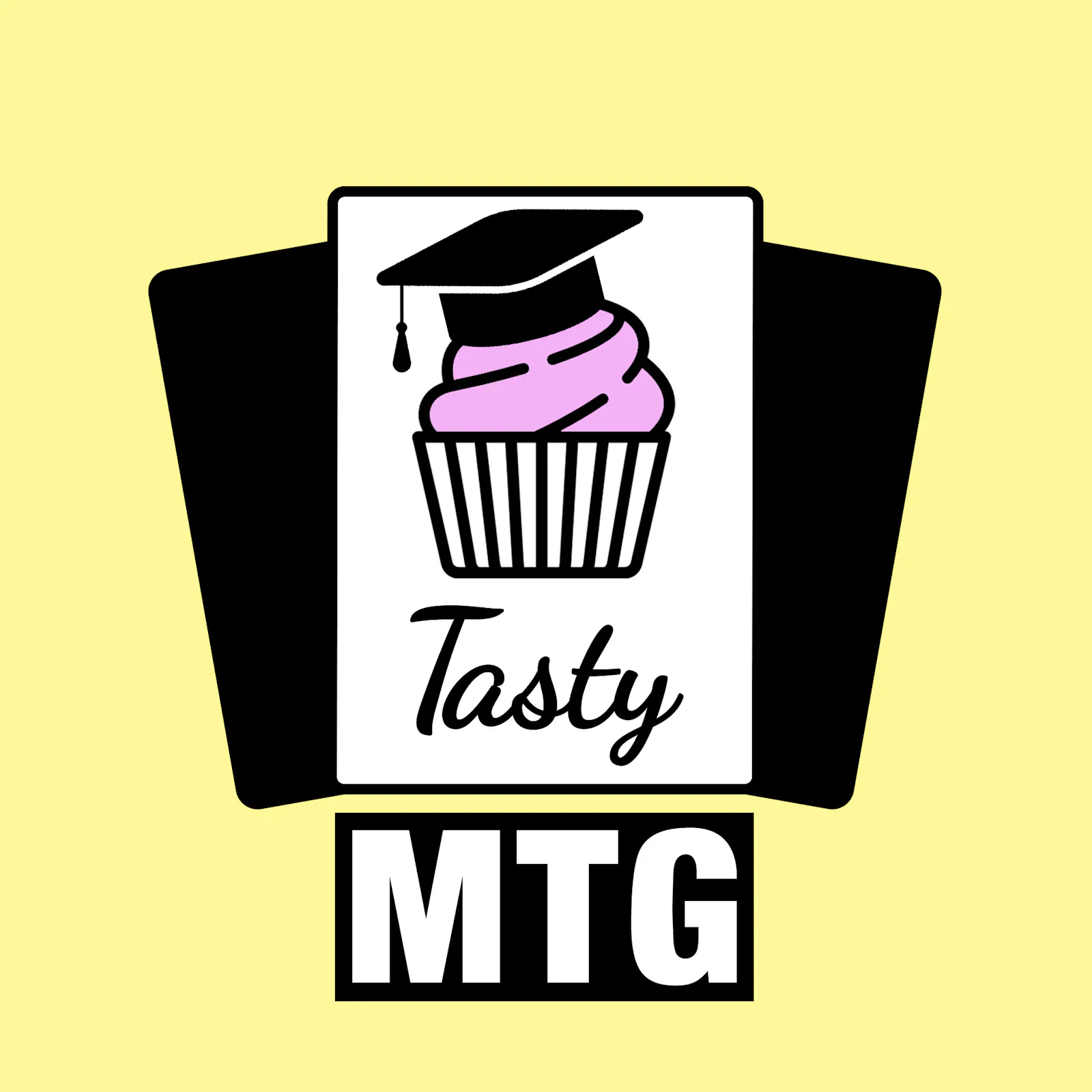 Das Cover zur aktuellen Folge: Der Tasty-MTG-Cupckake hat einen Abschluss-Doktorhut auf