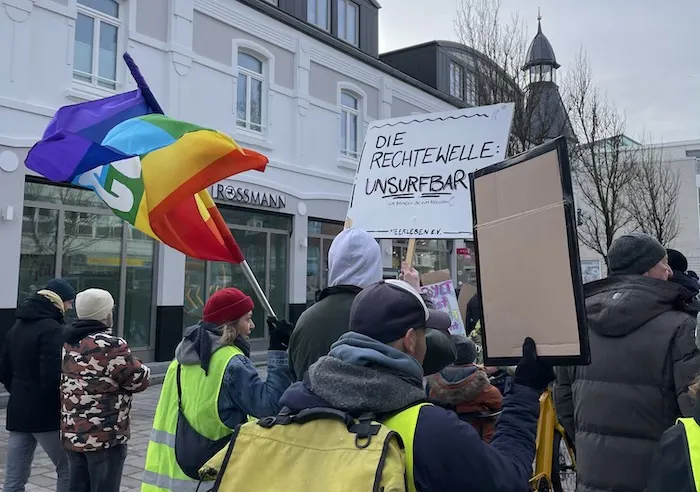 Demo gegen Rechts auf Sylt am 20.01.2024