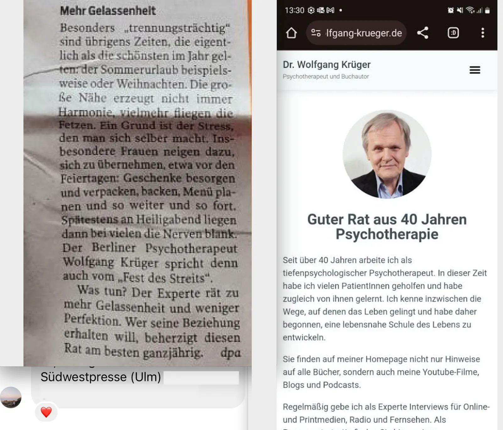 Der Experte rät Frauen zu mehr Gelassenheit und weniger Perfektion. Danke, dpa.