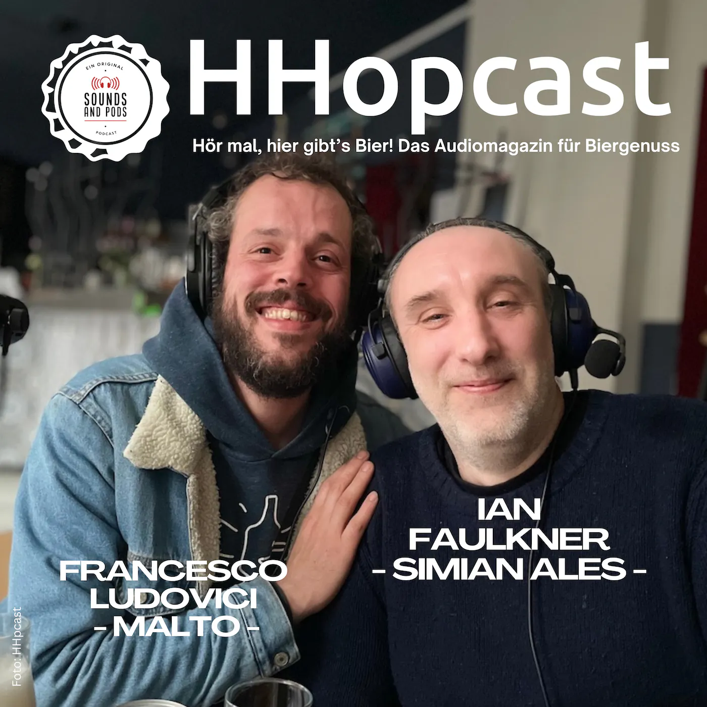 Der Brite Ian Faulkner und der Italiener Francesco Ludovici haben in Hamburg und Elmshorn ihre eigene Brauerei und Bierbar gegründet. Porträtfoto für HHopcast.