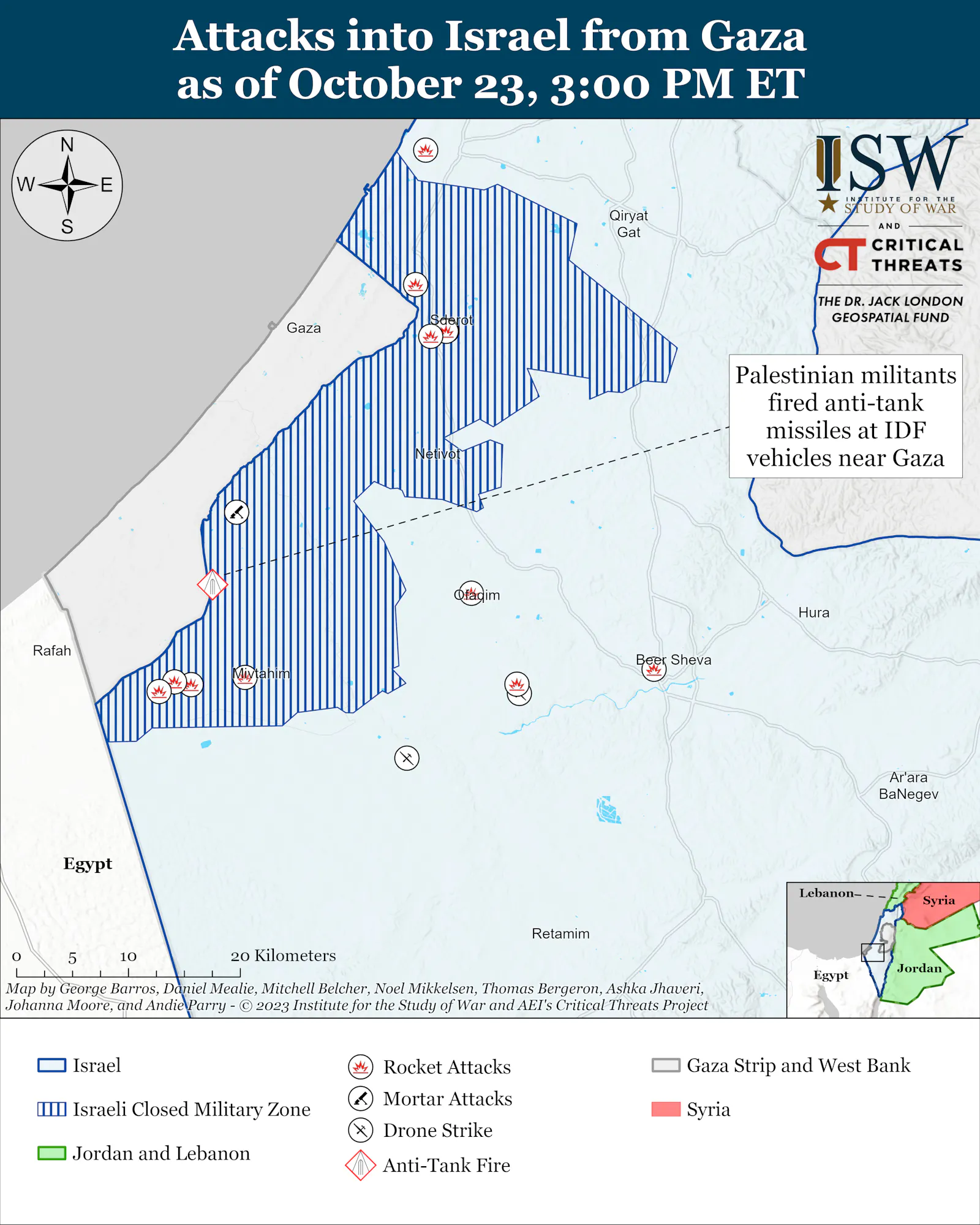 Karte des ISW mit der Sicherheitszone