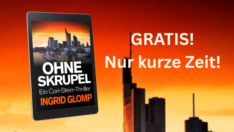 Das Bild zeigt das Cover von "Ohne Skrupel" sowie die Beschriftung "GRATIS! Nur kurze Zeit!"