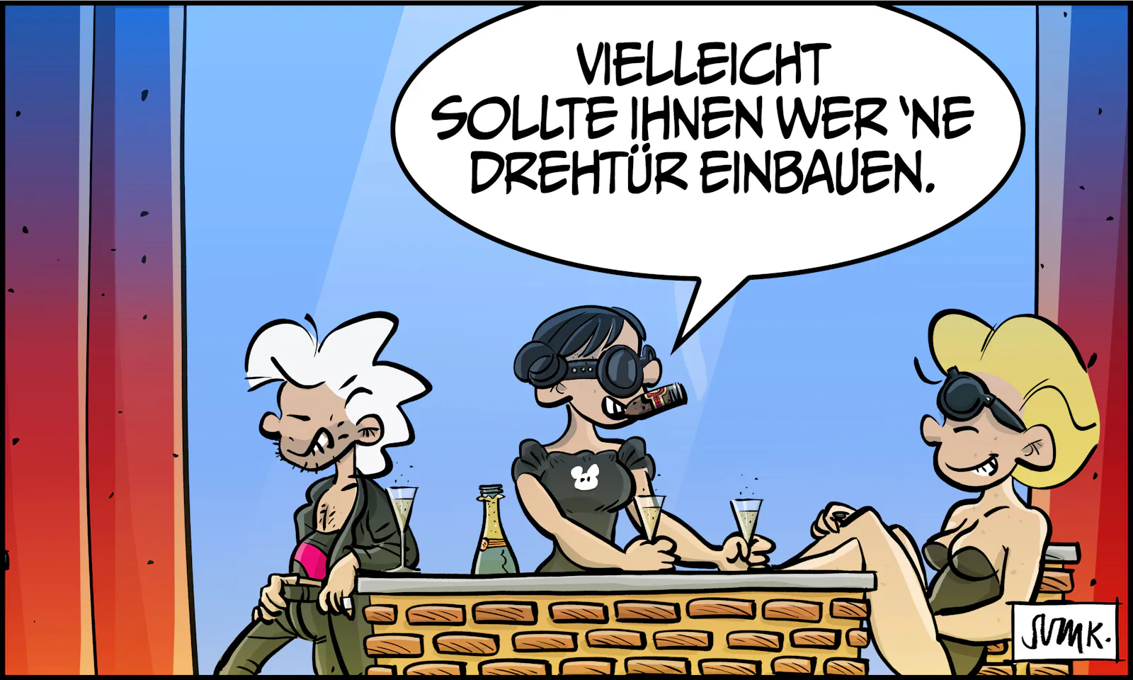 Gina: „Vielleicht sollte ihnen wer ’ne Drehtür einbauen.“ Alle lachen. Amerika verlässt Räume, in denen es nie ganz ankam.