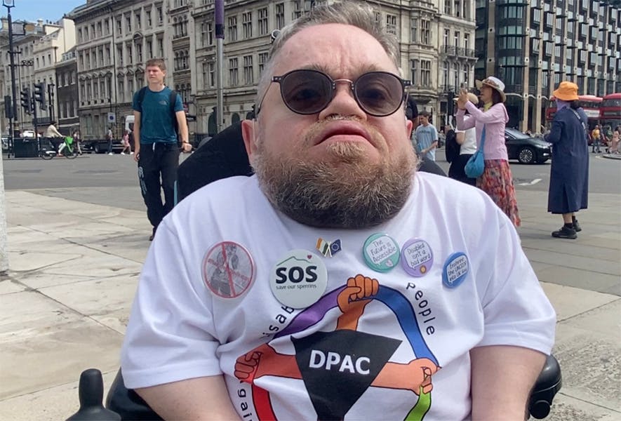 Image of disability campaigner Dermot Devlin