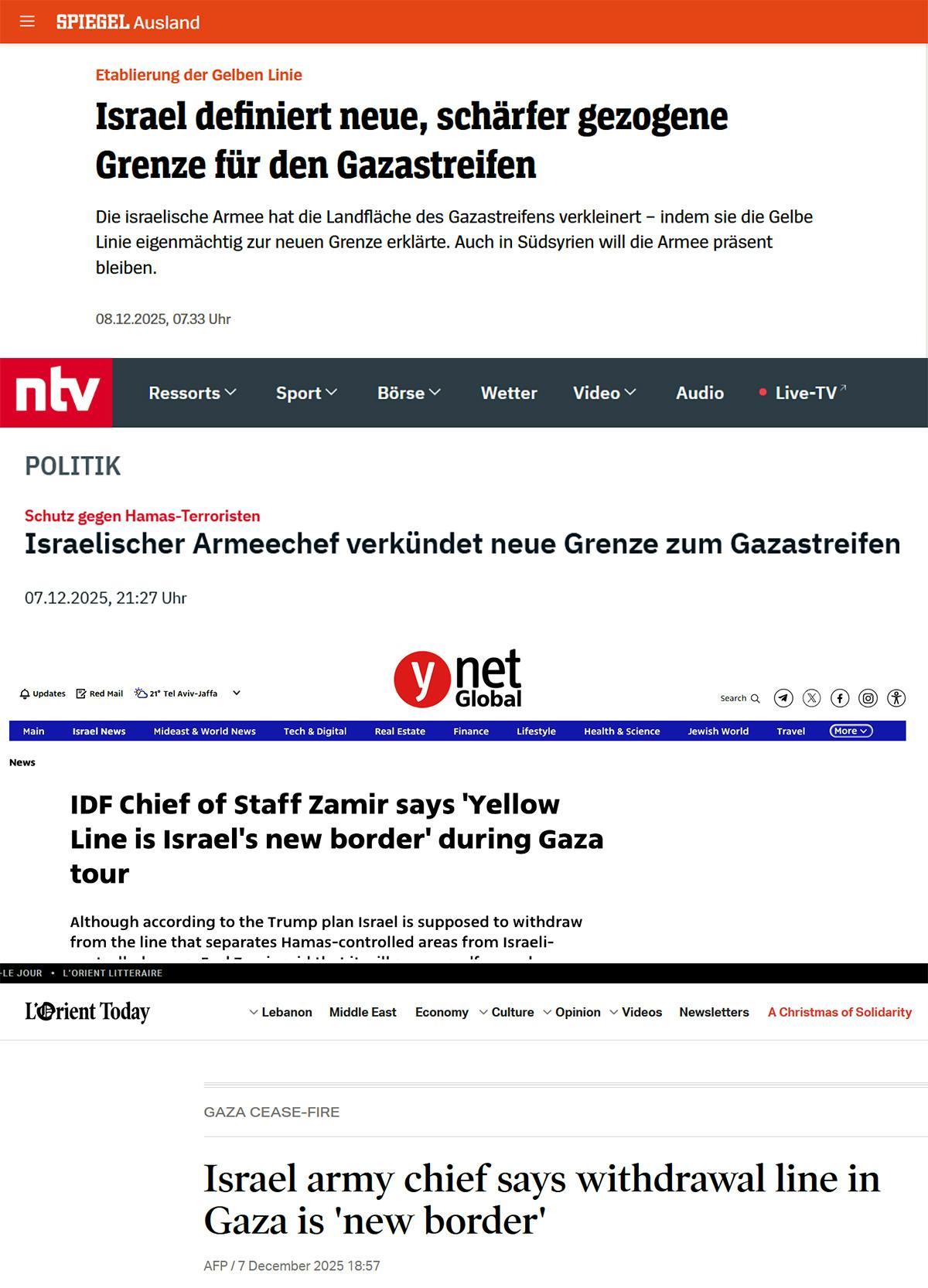 Screenshots verschiedener deutscher und internationaler Zeitungen, die so titeln.